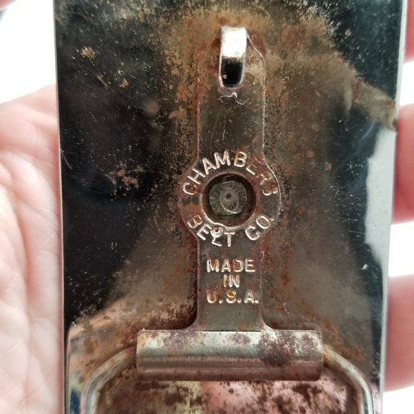 Relisted -Vintage belt buckle with revolver and ranch brand symbols Chambers - Picture 15 of 15